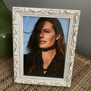 Sheffield Home Gold White Ornate Wooden Picture Frame 5" x 7"